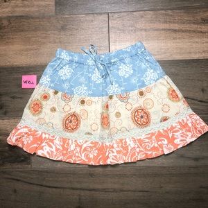 Mimi & Maggie Girls Multi Color Skirt Floral NWT